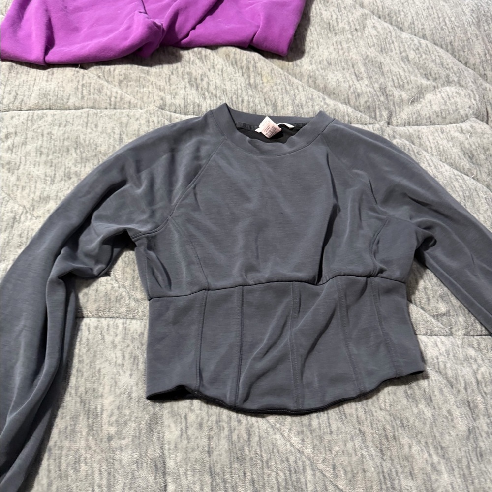 Victoria's Secret Charcoal Long Sleeve Top